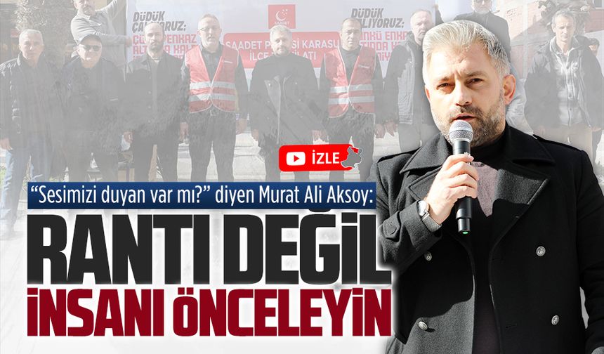Saadet Partisi İlçe Başkanı Aksoy, 6 Şubat depreminin yıl dönümü dolayısıyla açıklama yaptı