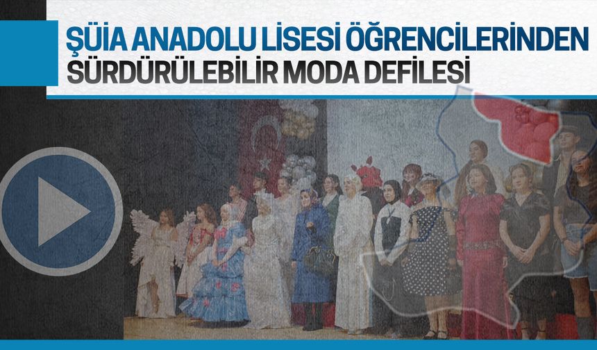 Atık malzemeleri geri dönüştürdüler, kumaşa hikaye katıp defileye çıktılar