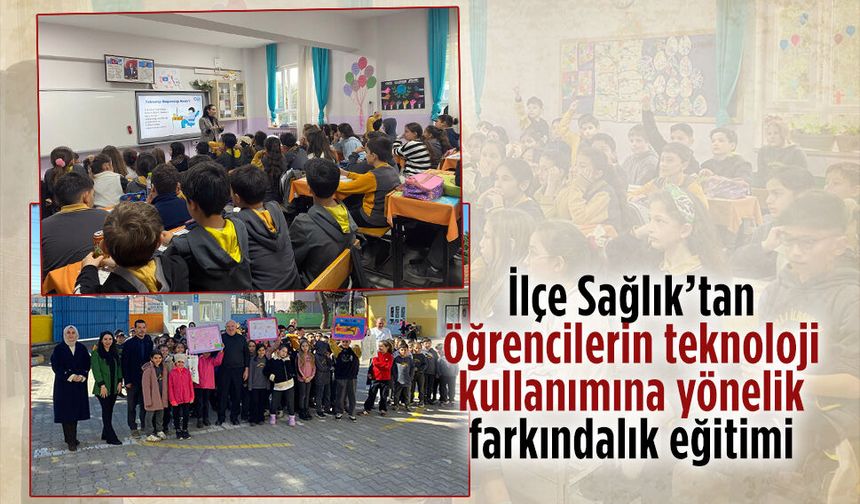Karasu İlçe Sağlık Müdürlüğü’nden öğrencilere teknoloji kullanımına yönelik farkındalık eğitimi