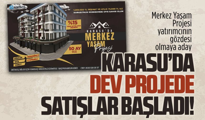 Merkez Yaşam Projesi yatırımcının gözdesi olmaya aday