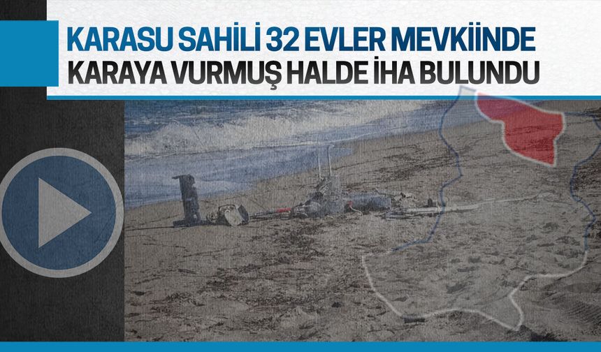 Karasu sahiline İHA vurdu, patlamaya karşı önlem alındı