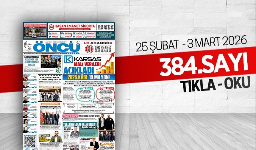 Öncü Karasu Gazetesi 384.sayı
