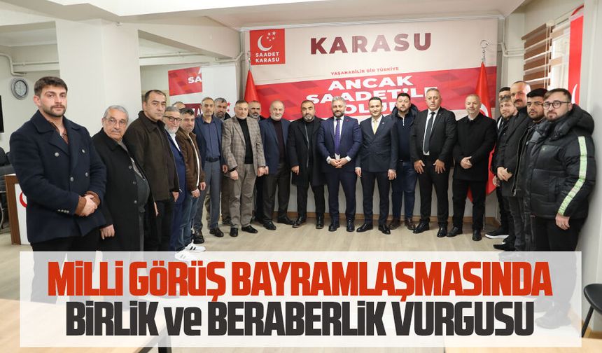 Milli Görüş bayramlaşmasında birlik ve beraberlik tablosu