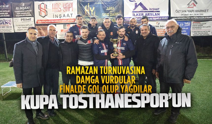 Ramazan turnuvasına damga vurdular, finalde gol olup yağdılar