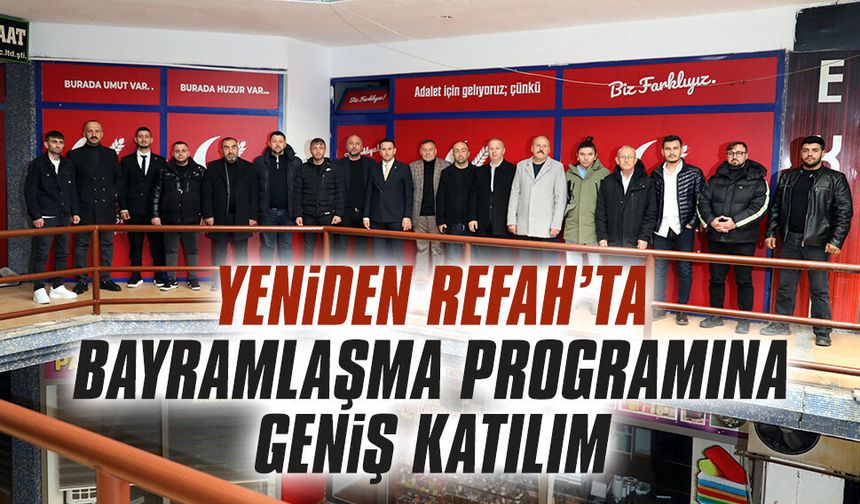 Yeniden Refah Karasu teşkilatı, parti binasında bayramlaştı