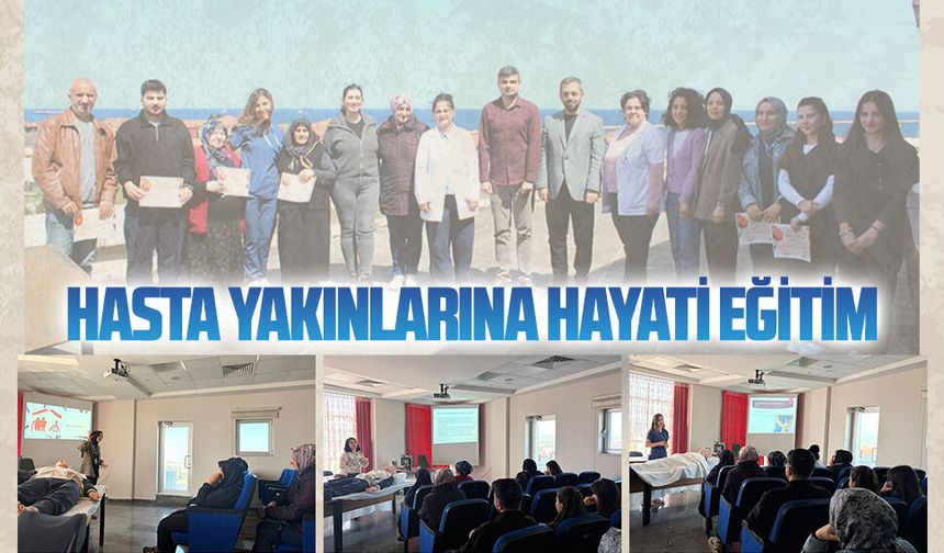Karasu Devlet Hastanesi’nde Palyatif Hasta Yakını Okulu eğitimi düzenlendi