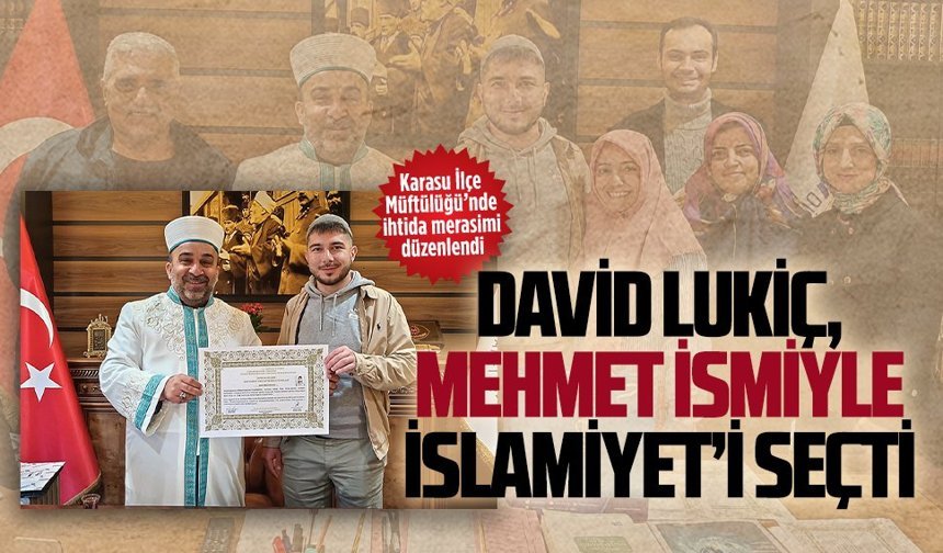 Karasu İlçe Müftülüğü’nde ihtida merasimi düzenlendi