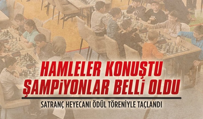 Karasu’da okul sporları satranç heyecanı ödül töreniyle taçlandı