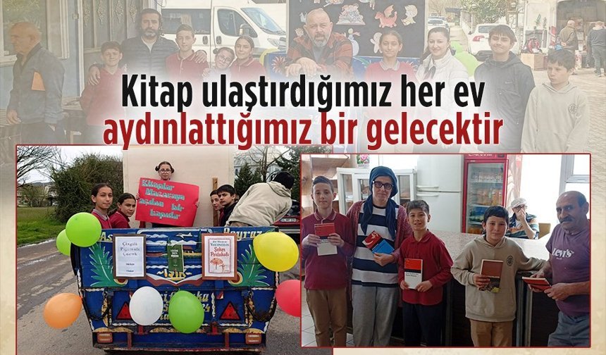 Şehit Oktay Demirci ilk ve Ortaokulu’ndan mahalle sakinlerine kitap