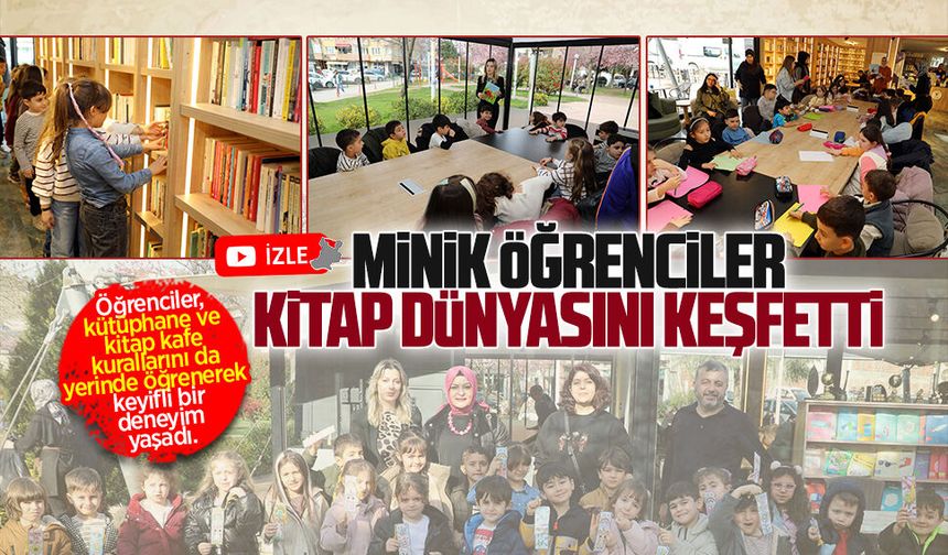 Şehit Teğmen Ömer Faruk Civelek Anaokulu miniklerinden kütüphane haftasında anlamlı ziyaret