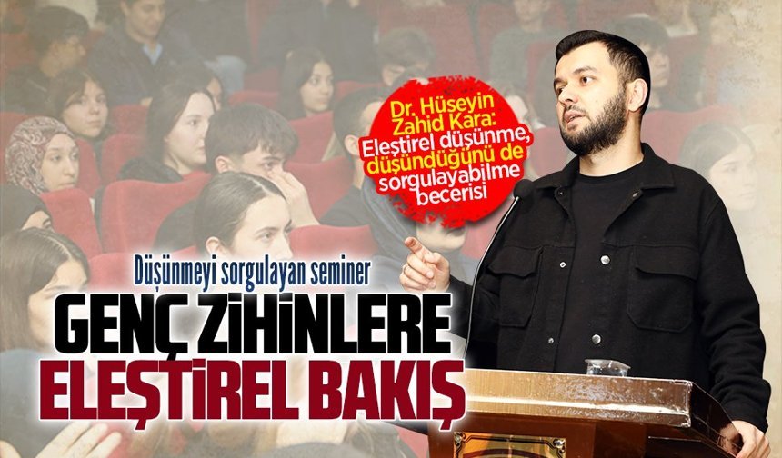 ŞÜİAAL öğrencilerine eleştirel düşünme semineri