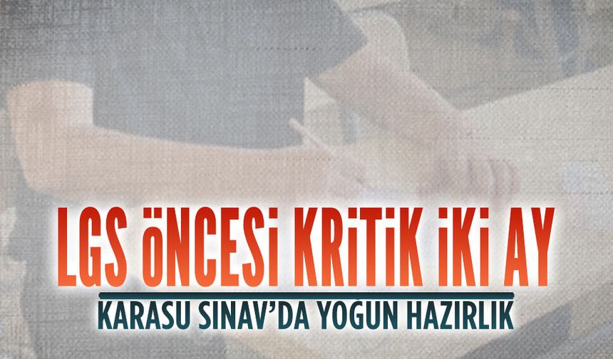 Karasu Sınav Kurs’tan LGS’ye son iki ay kala yoğun hazırlık programı