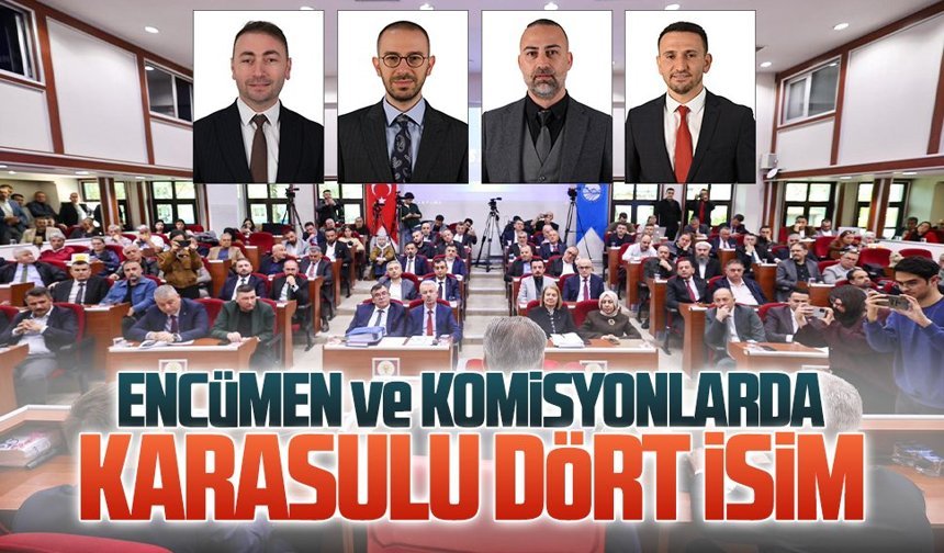 Karasu’dan dört isim encümen ve komisyonlarda