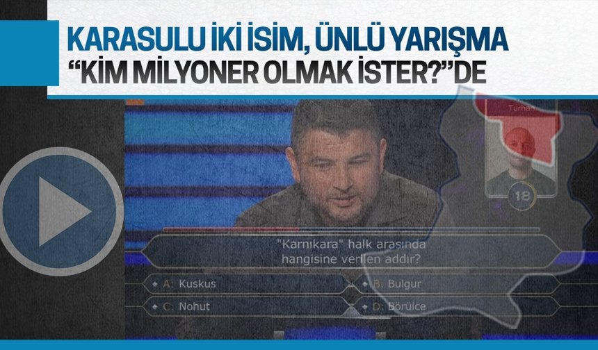 Karasulu iki isim ünlü yarışma programında