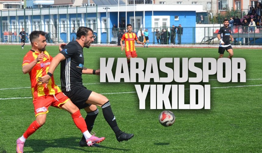 Karasuspor direndi ama yıkıldı