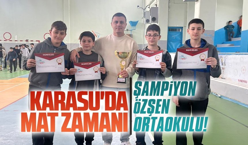 Satrançta Şampiyon Özşen Ortaokulu