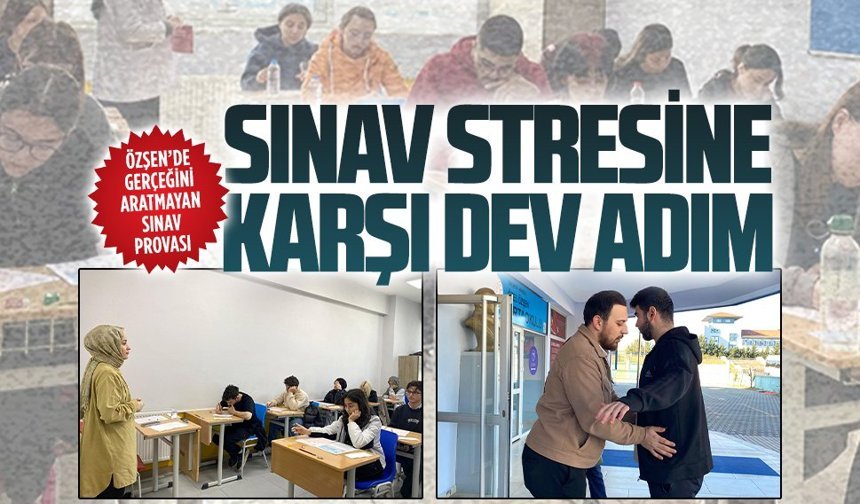 Özşen Özel Öğretim Kursu’ndan gerçeğini aratmayan sınav provası