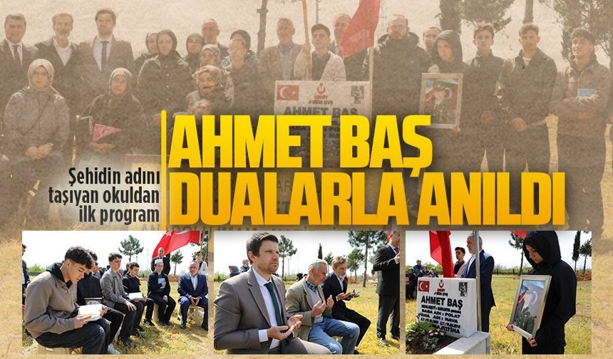 Şehit Ahmet Baş, şehadetinin 8.yılında dualarla anıldı