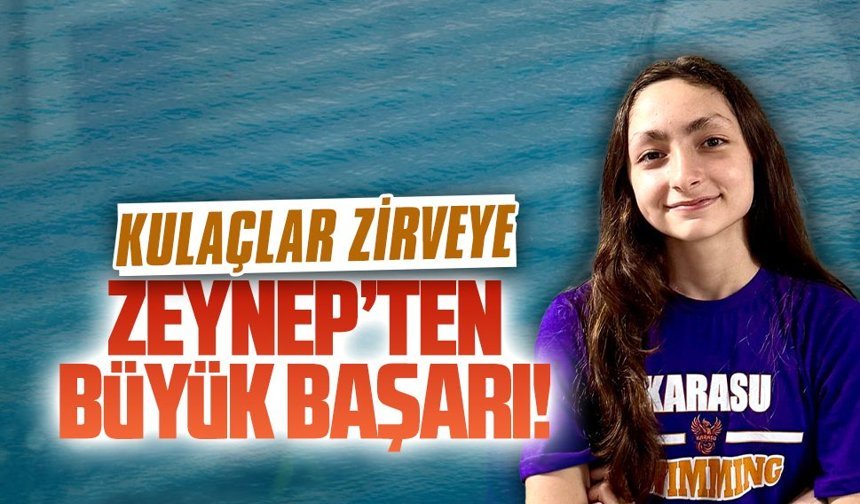 Milli takım barajını geçen Zeynep Geral, Karasu’ya gurur yaşattı
