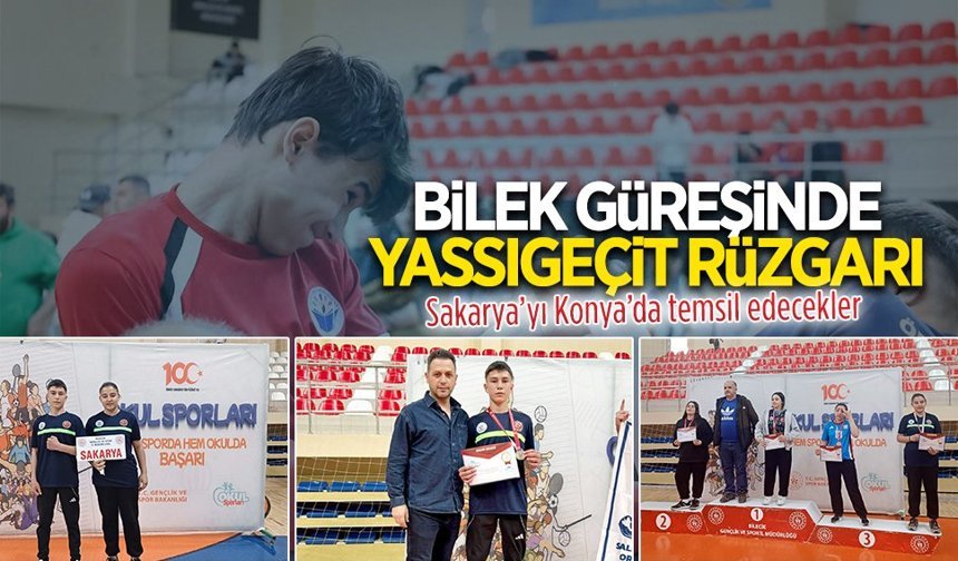Yassıgeçit Ortaokulu’ndan bilek güreşinde Marmara Bölge derecesi