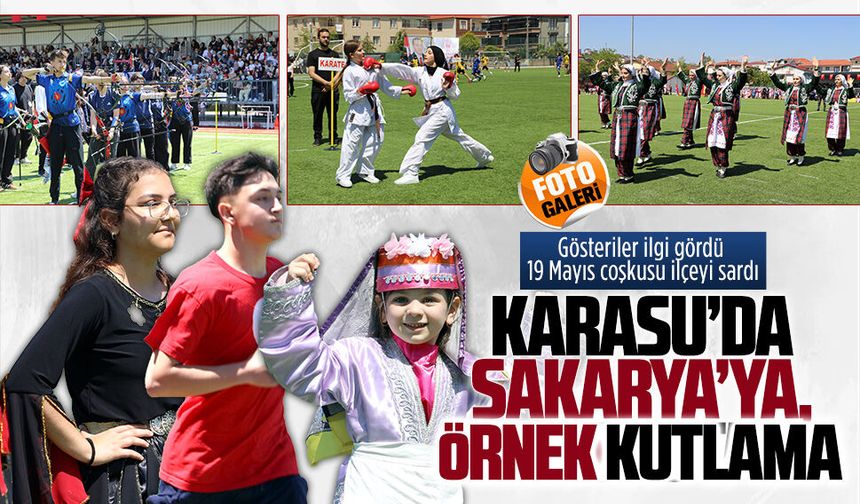 Karasu'da 19 Mayıs ruhuna yakışan kutlama