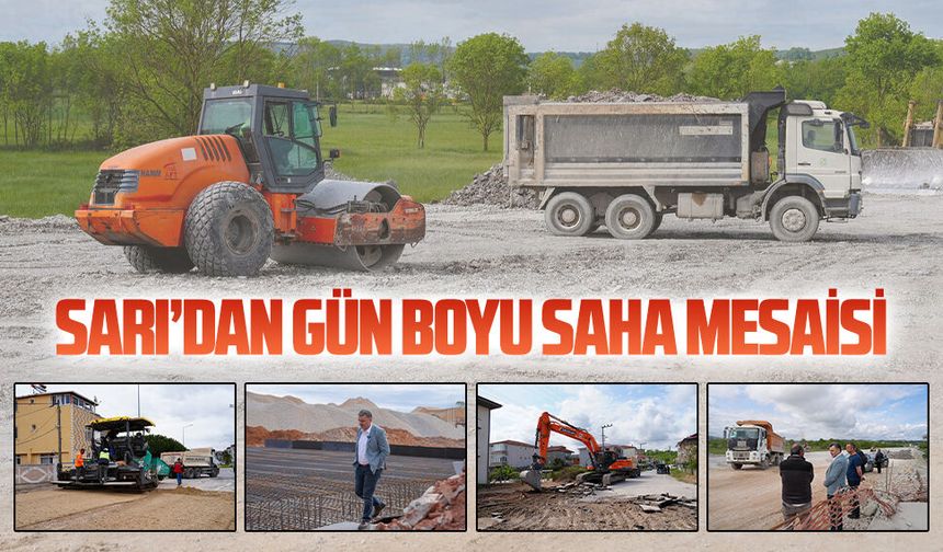 Başkan İshak Sarı sahada