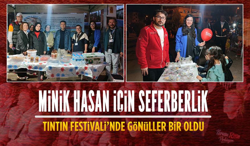 DMD hastası Hasan Erdoğan’ın gönüllüleri festivalde stant kurdu