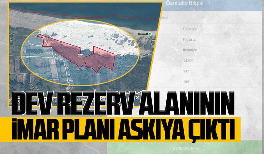 Dev rezerv alanının imar planı askıya çıktı