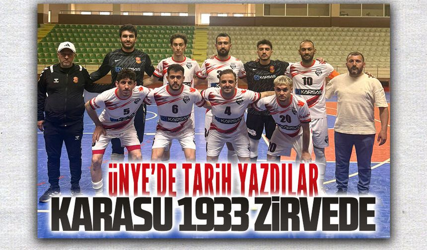 Karasu 1933 Ünye’de tarih yazdı