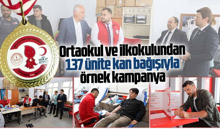 FSM Ortaokulu ve İlkokulu’nda hayat kurtaran kan bağışı kampanyası