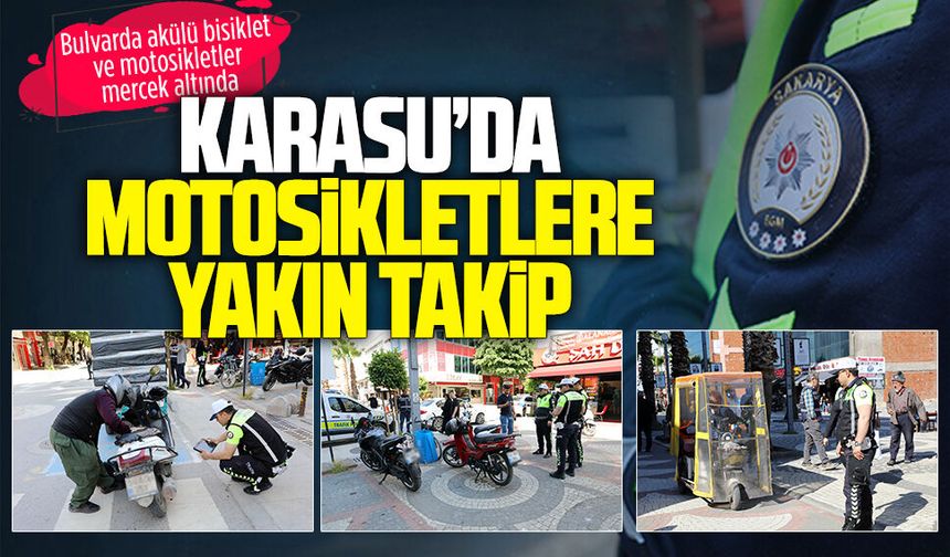 Karasu’da motosiklet sürücülerine yönelik kapsamlı uygulama gerçekleştirildi