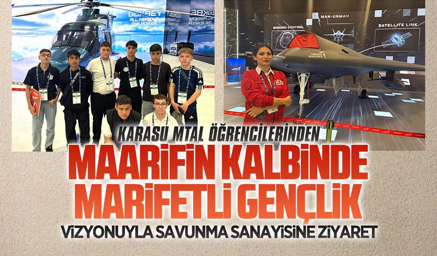 Maarifin Kalbinde Marifetli Gençlik vizyonuyla savunma sanayisine ziyaret