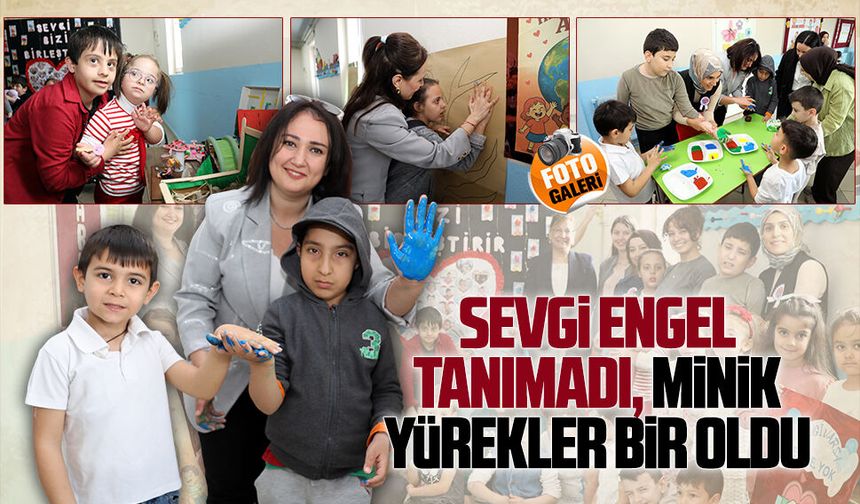 Anaokulu öğrencilerinden Engelliler Haftası’nda özel gereksinimli öğrencilere anlamlı ziyaret