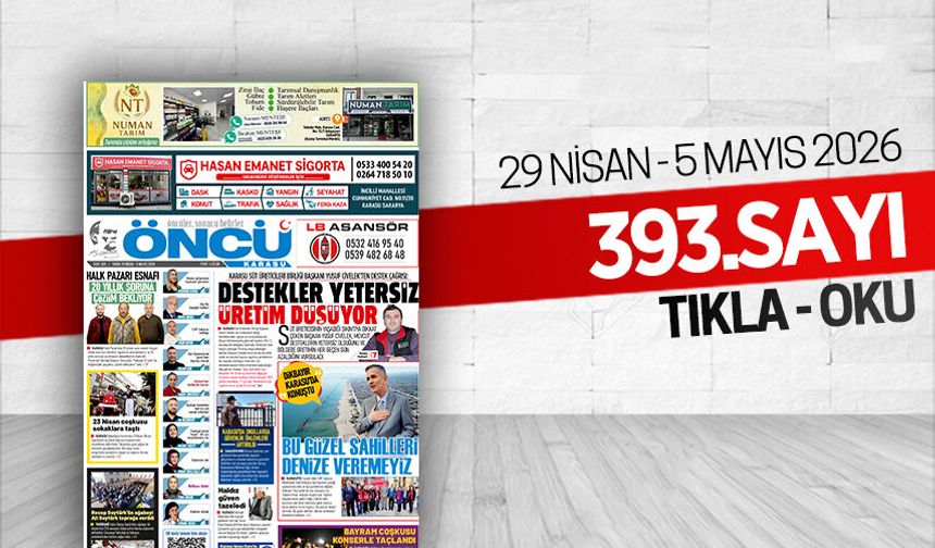 Öncü Karasu Gazetesi 393.sayı