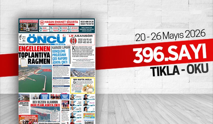 Öncü Karasu Gazetesi 396.sayı