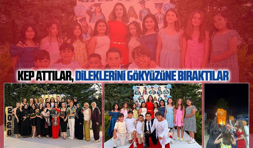 Özşen Koleji 4/A sınıfı öğrencileri mezuniyet heyecanı yaşadı