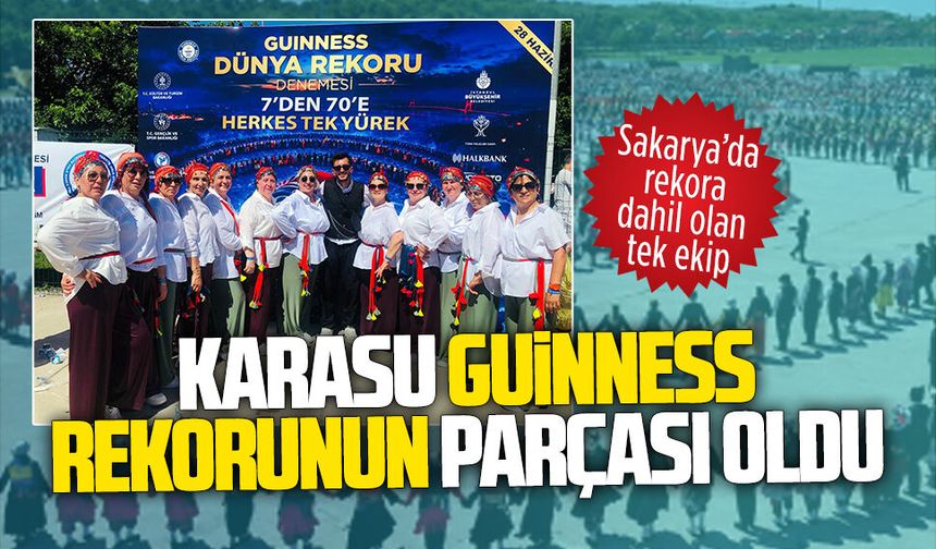 Karasu Sahil Sahne Sanatları, Guinness rekorunda yerini aldı