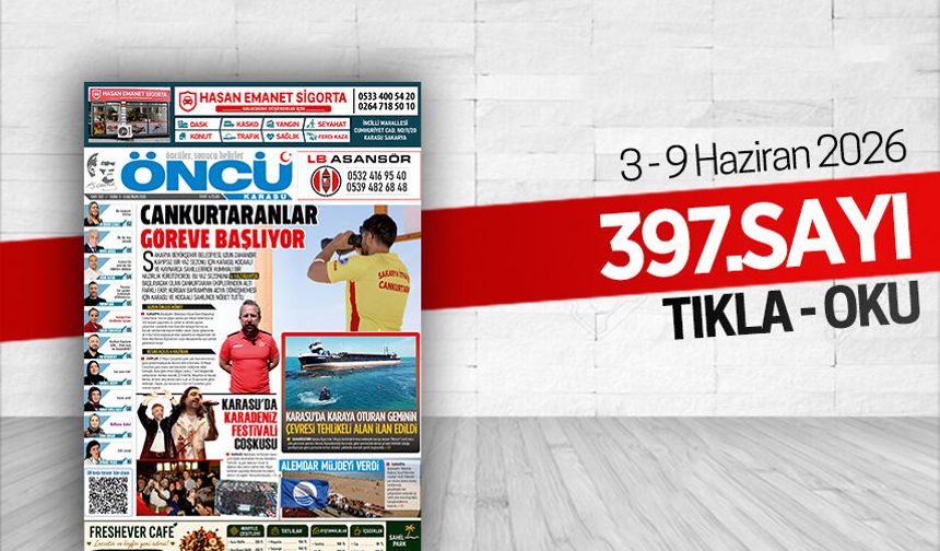 Öncü Karasu Gazetesi 397.sayı