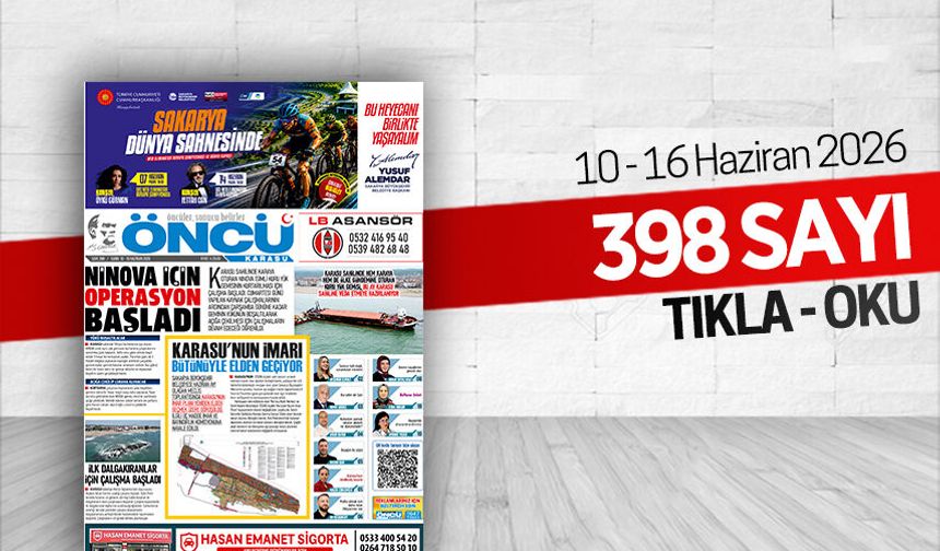 Öncü Karasu Gazetesi 398.sayı