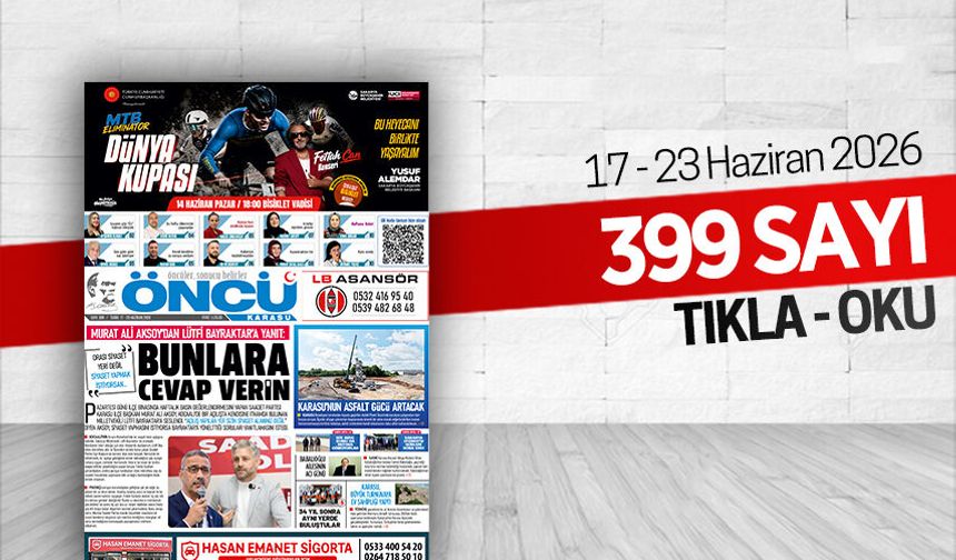 Öncü Karasu Gazetesi 399.sayı