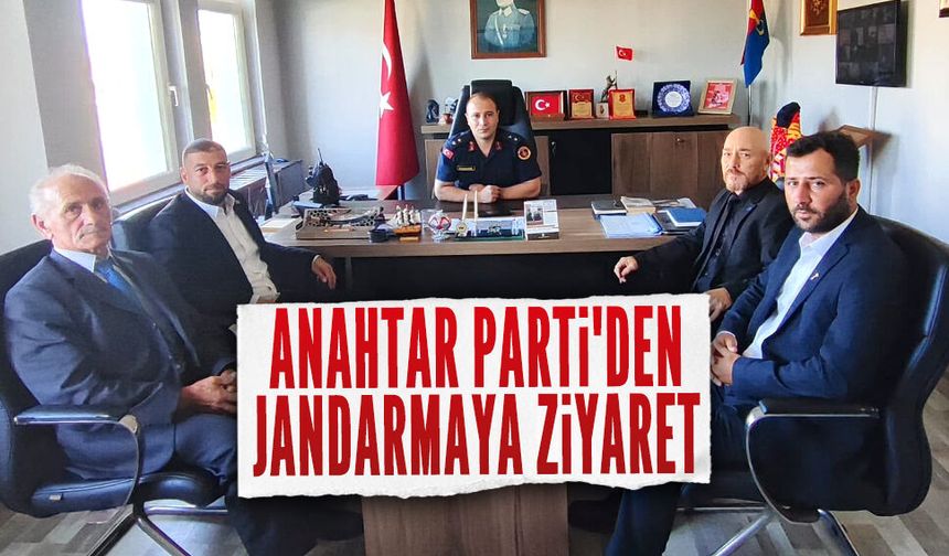Anahtar Parti'den Jandarma Komutanı Yaldırak'a ziyaret
