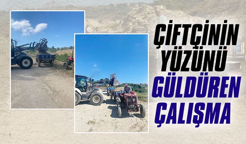 Gölköprü’de bozuk tarla yolları onarıldı