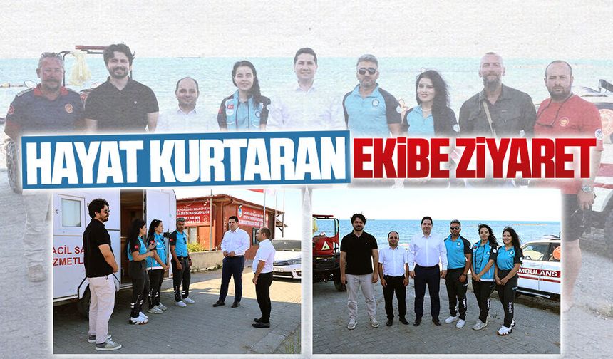 İl Sağlık Müdürü Özdemir, Karasu'daki UMKE noktasını ziyaret etti