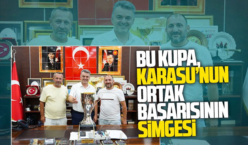 Karasu 1933 Spor Kulübü, Başkan İshak Sarı’yı ziyaret etti