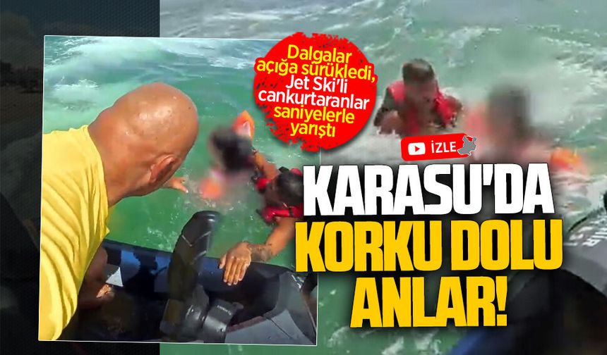 Dalgalara kapılan 15 yaşındaki genç kızın imdadına cankurtaran ekipleri yetişti