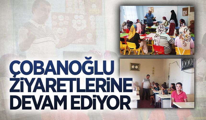 İlçe Müftüsü Çobanoğlu'ndan Kızılcık Mahallesi Yaz Kur'an Kursu'na Ziyaret