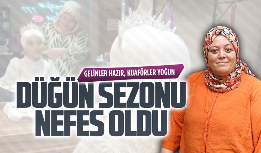 Düğün sezonu esnafa nefes oldu
