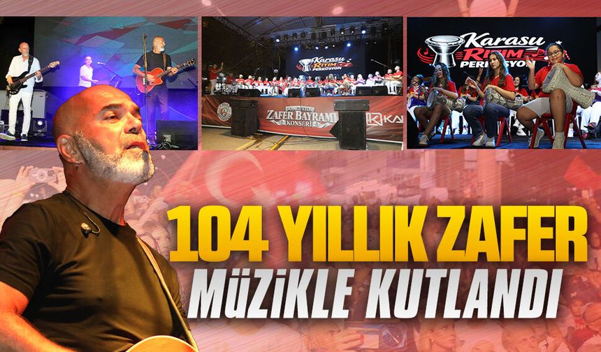 Karasu’da Zafer Bayramı’na özel konser düzenlendi