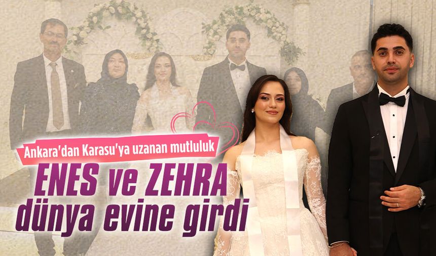 Enes Acar ile Zehra Akkaynak dünya evine girdi