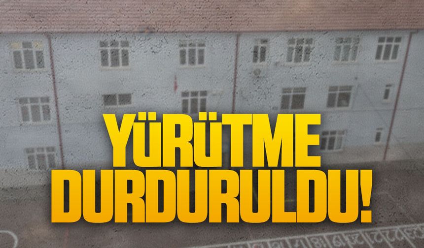 İnönü İlkokulu için yürütme durduruldu